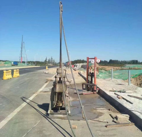 翰林镇公路高聚物注浆加固